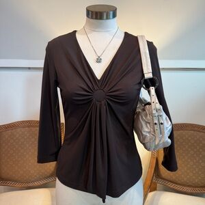 Vintage 90s Brown Boho Fairy Top